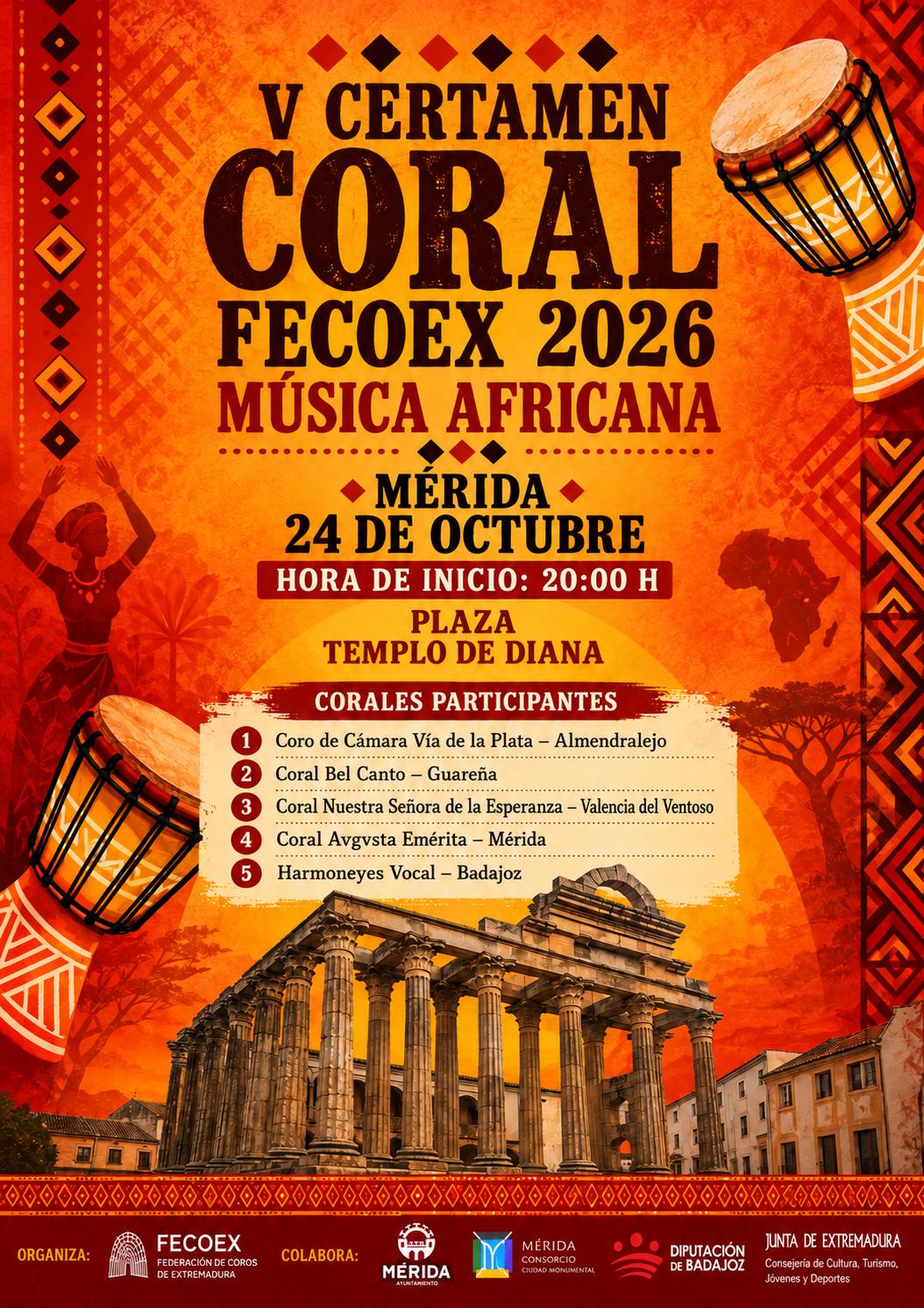 V Certamen Coral Fecoex Música Africana